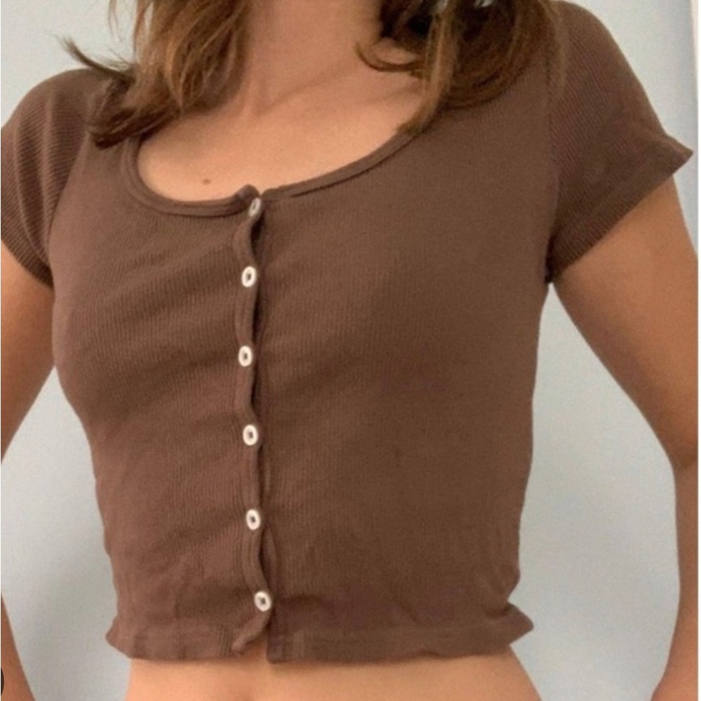 Brown Brandy Melville/John Galt Zelly Tee